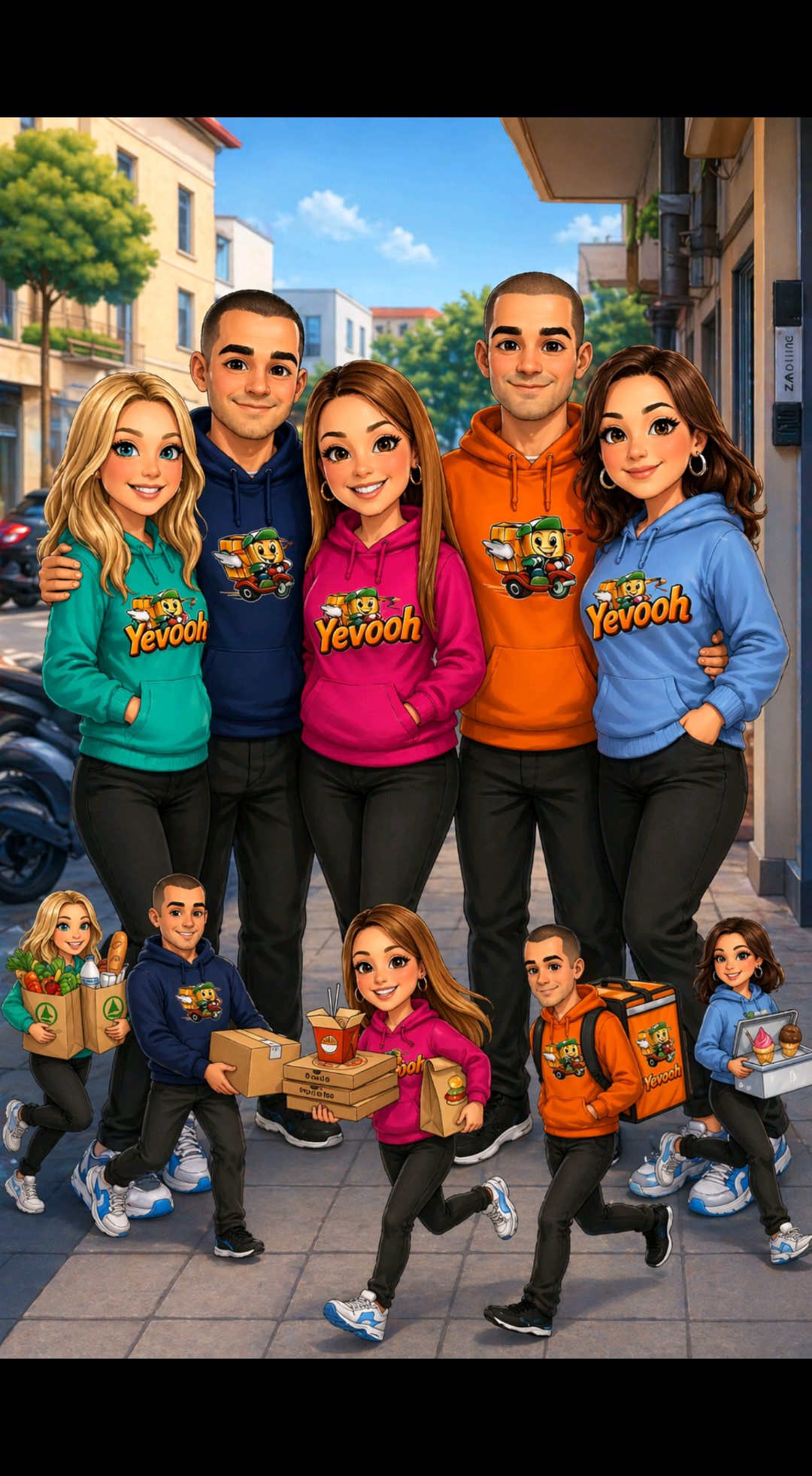 Equipo de repartidores